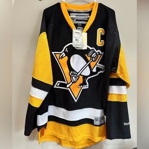 NWT - Pittsburgh Penguins Sidney Crosby Hockey Jersey Men’s Size NL NHL Official